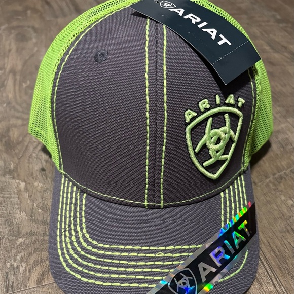 Ariat Jim Cap, snap back, canvas,mesh 6 vent panel, Embroidered logo - Picture 10 of 10